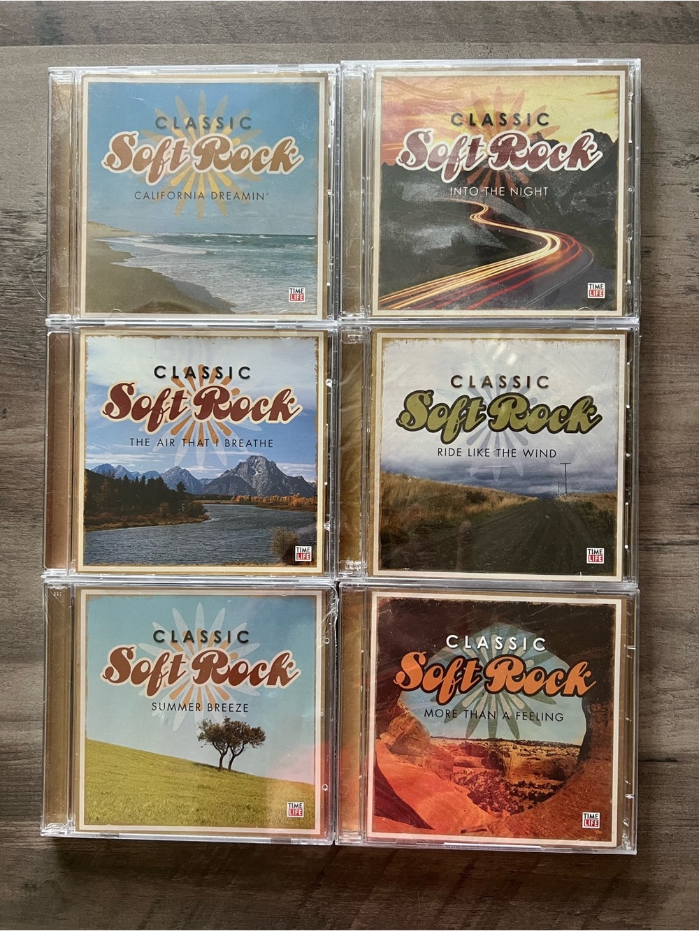 Classic Soft Rock 6-CD Set — Multi-Color Covers, 4 brand new unopened, 2 opened